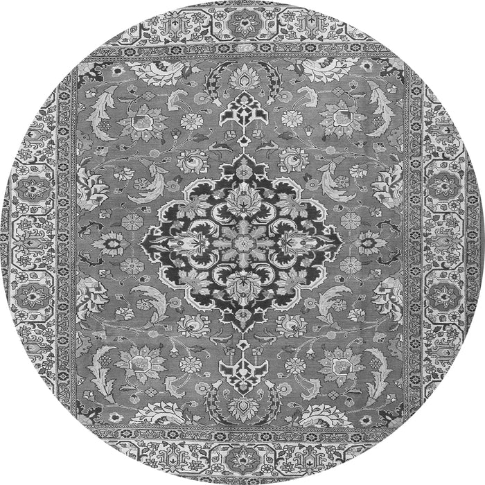 Machine Washable Persian Gray Traditional Rug, wshtr3018gry