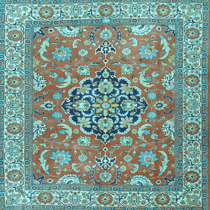 Square Persian Light Blue Traditional Rug, tr3018lblu