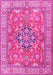 Machine Washable Persian Pink Traditional Rug, wshtr3018pnk