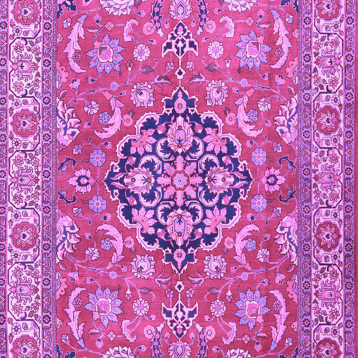 Machine Washable Persian Purple Traditional Area Rugs, wshtr3018pur