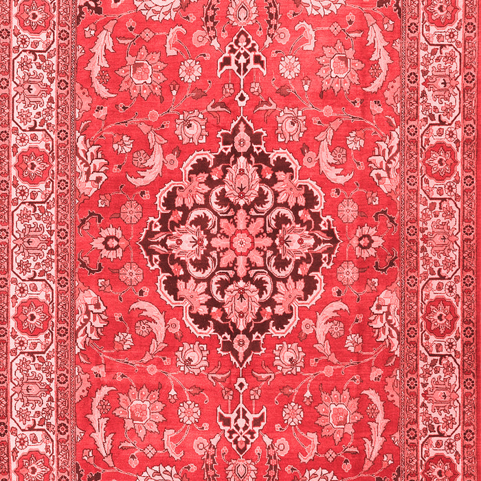 Machine Washable Persian Red Traditional Rug, wshtr3018red
