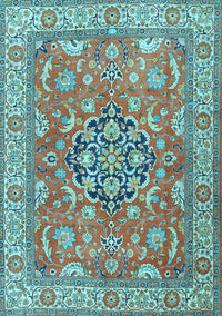 Persian Light Blue Traditional Rug, tr3018lblu