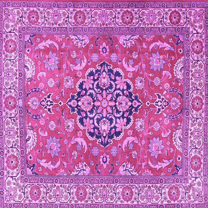 Square Persian Purple Traditional Rug, tr3018pur