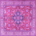 Square Persian Purple Traditional Rug, tr3018pur