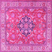 Square Persian Pink Traditional Rug, tr3018pnk