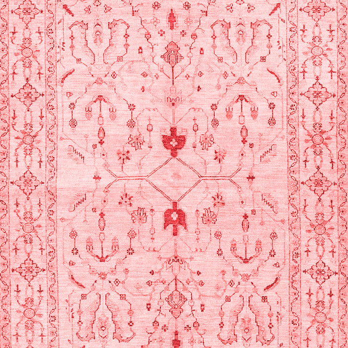 Machine Washable Persian Red Traditional Rug, wshtr3019red