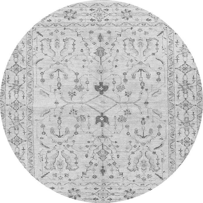 Square Persian Gray Traditional Rug, tr3019gry