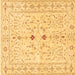 Square Persian Brown Traditional Rug, tr3019brn