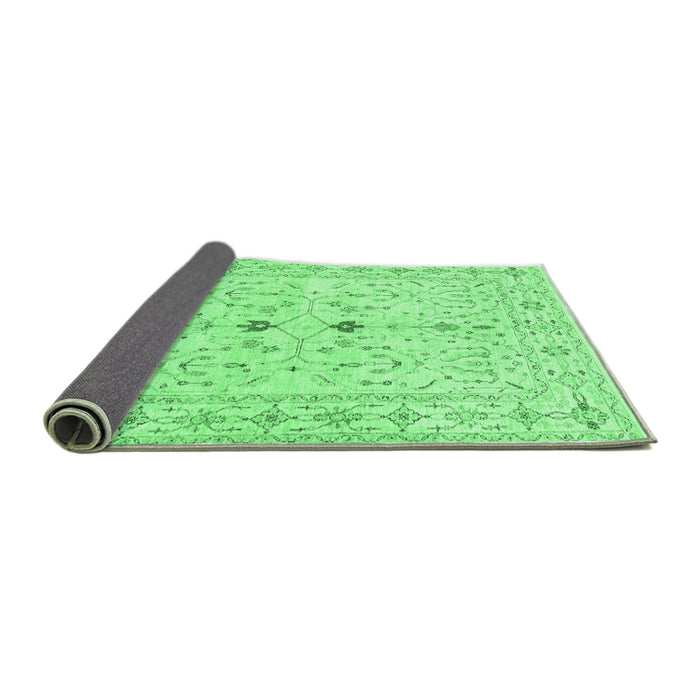 Sideview of Persian Emerald Green Traditional Rug, tr3019emgrn