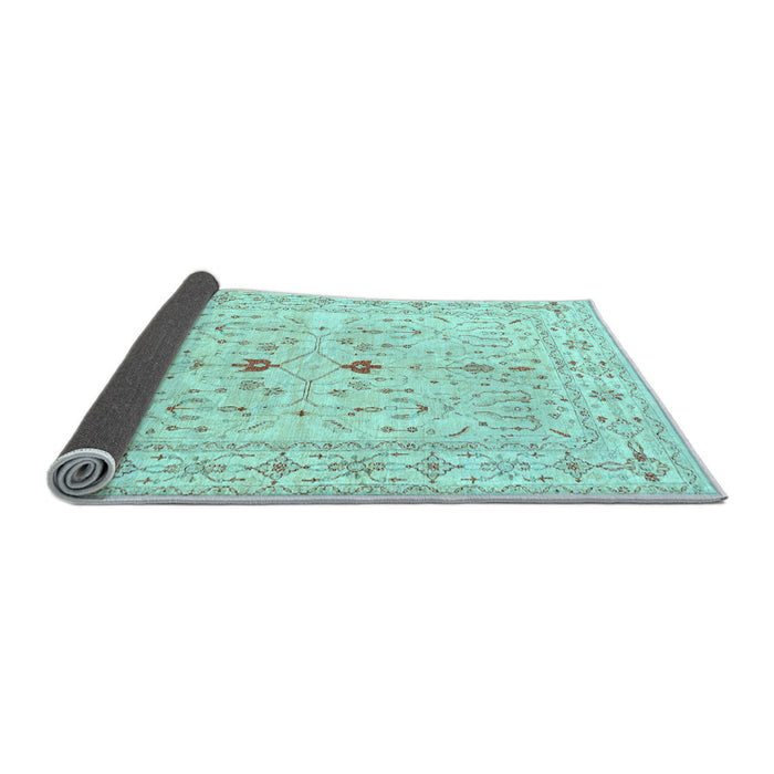 Sideview of Persian Light Blue Traditional Rug, tr3019lblu