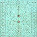 Square Persian Light Blue Traditional Rug, tr3019lblu