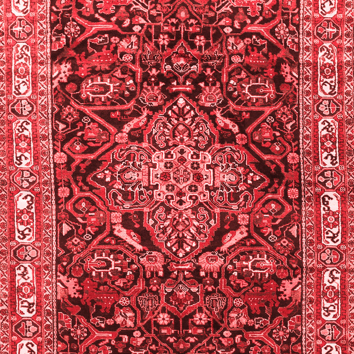 Machine Washable Persian Red Traditional Rug, wshtr301red