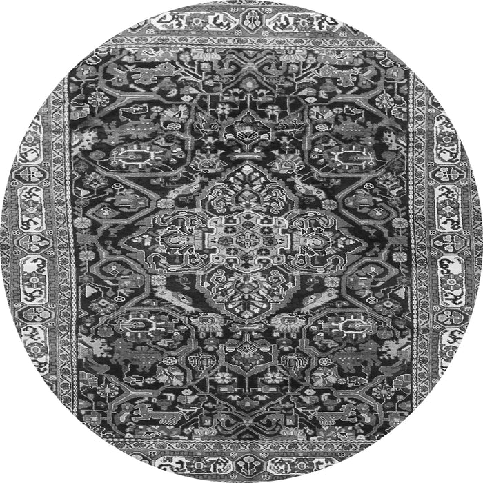 Square Persian Gray Traditional Rug, tr301gry