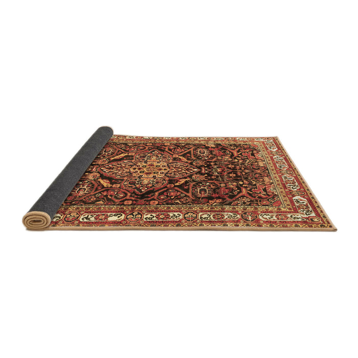 Sideview of Persian Brown Traditional Rug, tr301brn