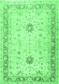 Oriental Emerald Green Traditional Rug, tr3020emgrn