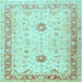 Square Oriental Light Blue Traditional Rug, tr3020lblu