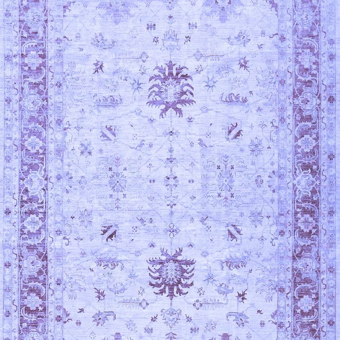 Machine Washable Oriental Blue Traditional Rug, wshtr3020blu