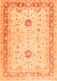 Oriental Orange Traditional Rug, tr3020org