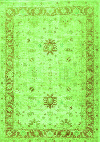 Oriental Green Traditional Rug, tr3020grn