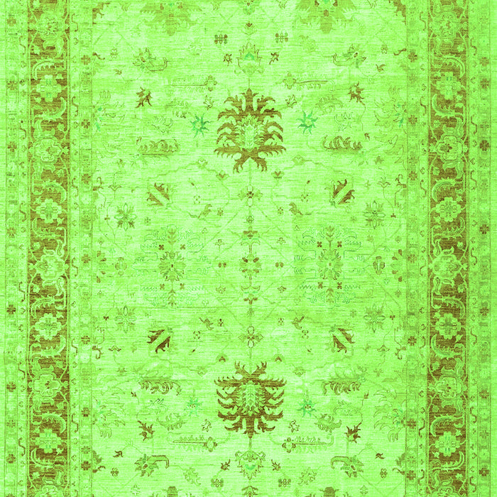 Oriental Green Traditional Rug, tr3020grn