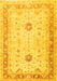 Oriental Yellow Traditional Rug, tr3020yw