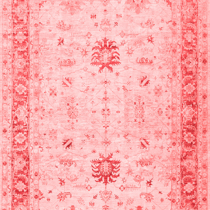 Machine Washable Oriental Red Traditional Rug, wshtr3020red