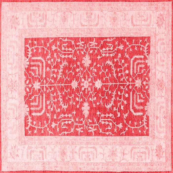 Machine Washable Oriental Red Traditional Rug, wshtr3021red