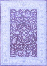 Oriental Blue Traditional Rug, tr3021blu