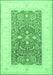 Oriental Emerald Green Traditional Rug, tr3021emgrn