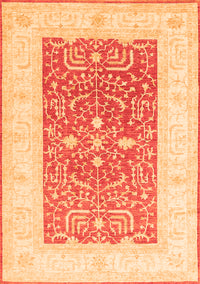 Oriental Orange Traditional Rug, tr3021org