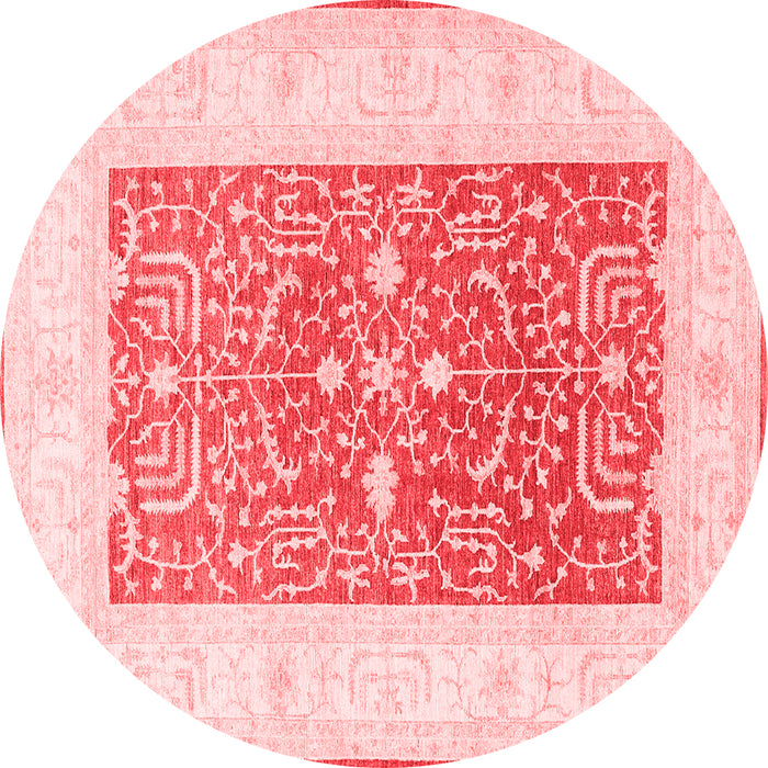 Machine Washable Oriental Red Traditional Rug, wshtr3021red