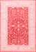 Oriental Red Traditional Area Rugs