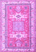 Geometric Purple Traditional Rug, tr3022pur