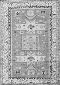 Geometric Gray Traditional Rug, tr3022gry