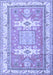 Geometric Blue Traditional Rug, tr3022blu