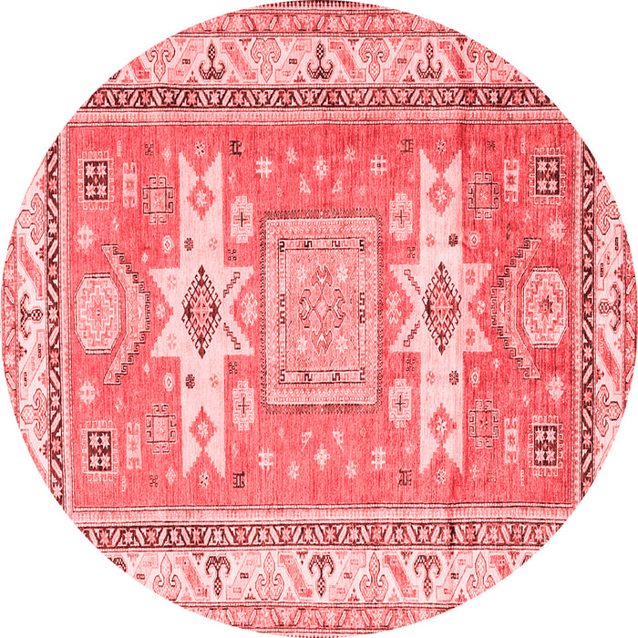 Geometric Red Traditional Rug, tr3022red