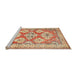 Sideview of Machine Washable Traditional Red Rug, wshtr3023