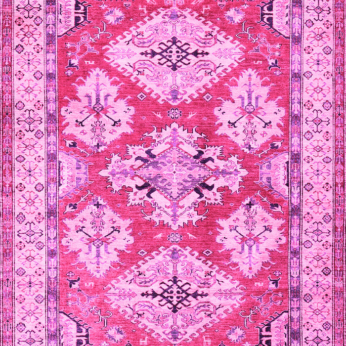 Geometric Pink Traditional Rug, tr3023pnk