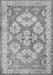 Geometric Gray Traditional Rug, tr3023gry