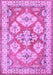 Geometric Purple Traditional Rug, tr3023pur