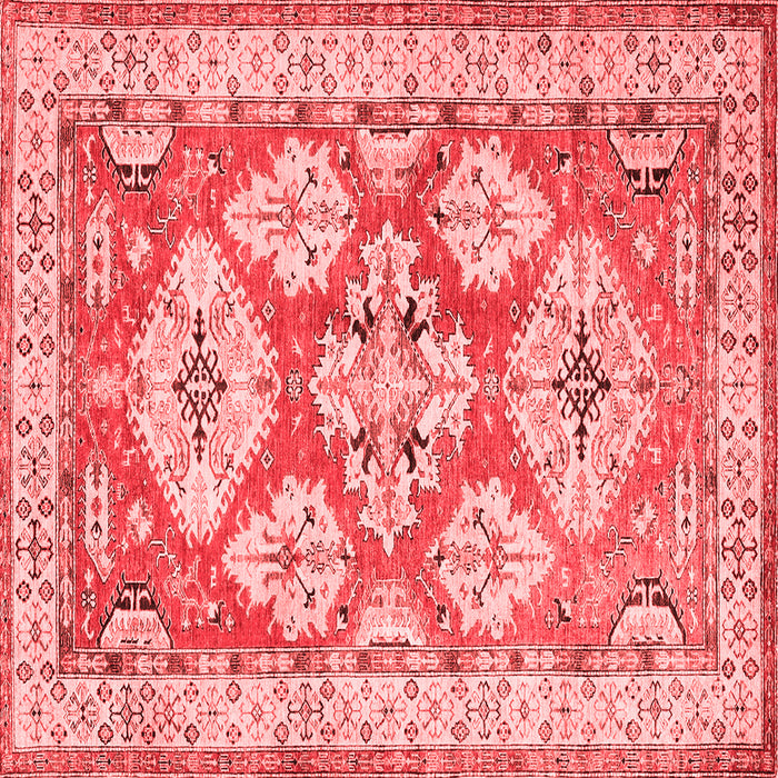 Geometric Red Traditional Rug, tr3023red