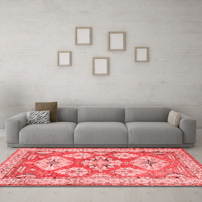 Traditional Red Washable Rugs