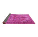 Sideview of Persian Pink Traditional Rug, tr3024pnk