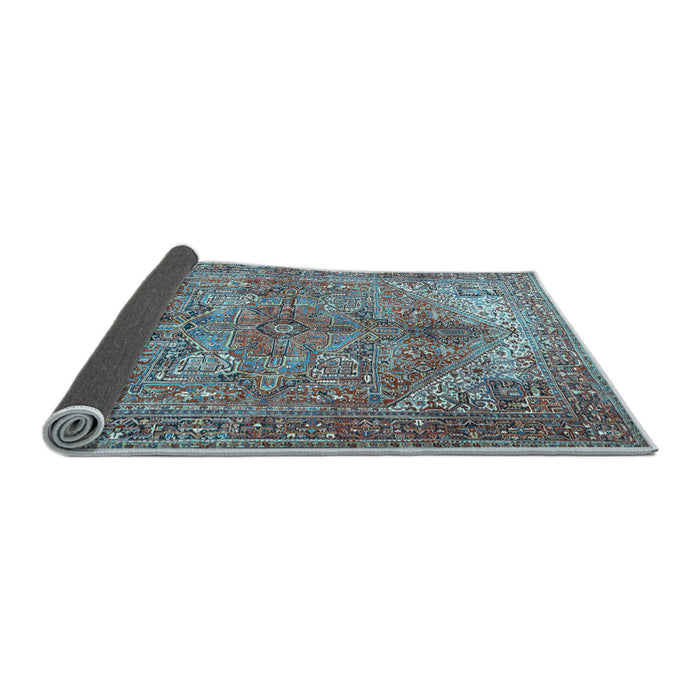 Sideview of Persian Light Blue Traditional Rug, tr3024lblu