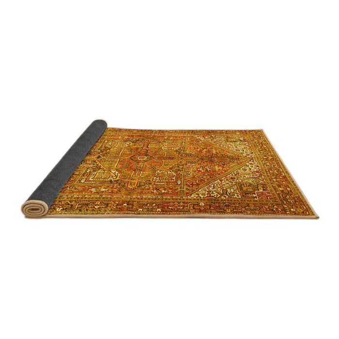 Sideview of Persian Yellow Traditional Rug, tr3024yw