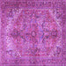 Square Persian Purple Traditional Rug, tr3024pur