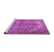 Sideview of Machine Washable Persian Purple Traditional Area Rugs, wshtr3024pur