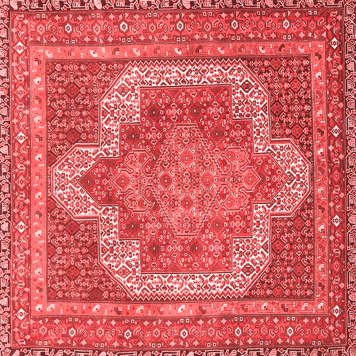 Medallion Red Traditional Rug, tr3025red