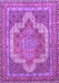 Medallion Purple Traditional Rug, tr3025pur