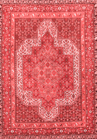 Medallion Red Traditional Rug, tr3025red